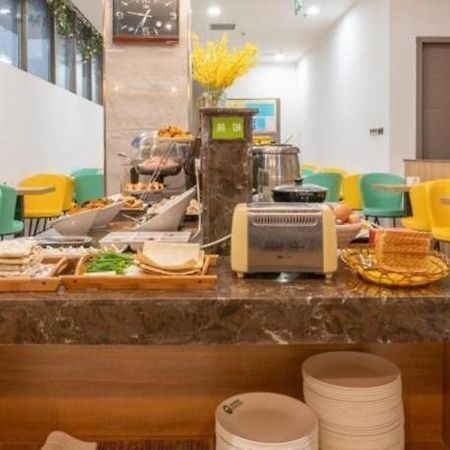 Greentree Inn Jining Yanzhou Jiuzhou Fangyuan Business Hotel Bagian luar foto