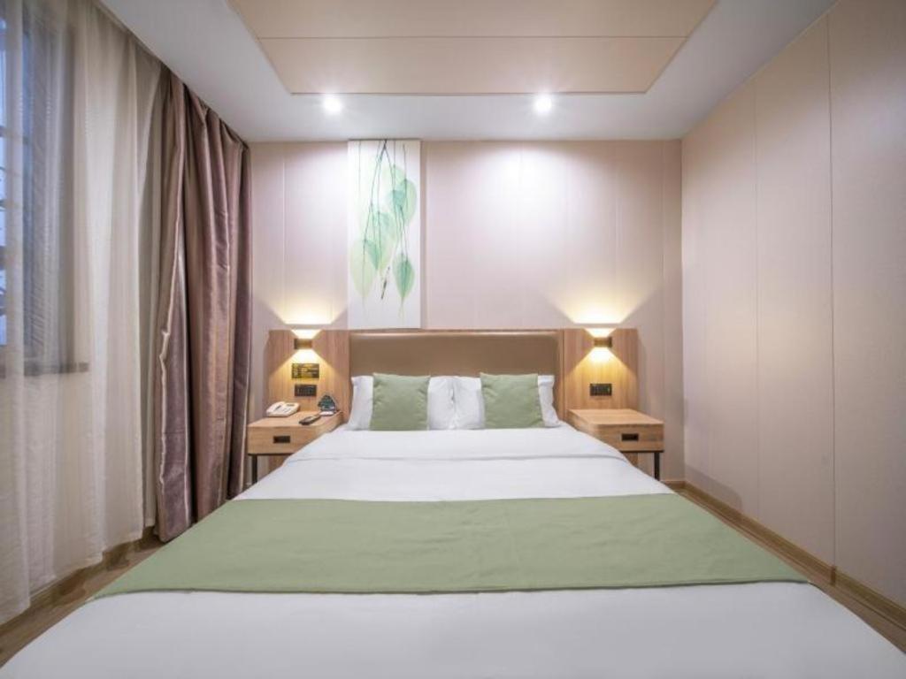 Greentree Inn Jining Yanzhou Jiuzhou Fangyuan Business Hotel Bagian luar foto