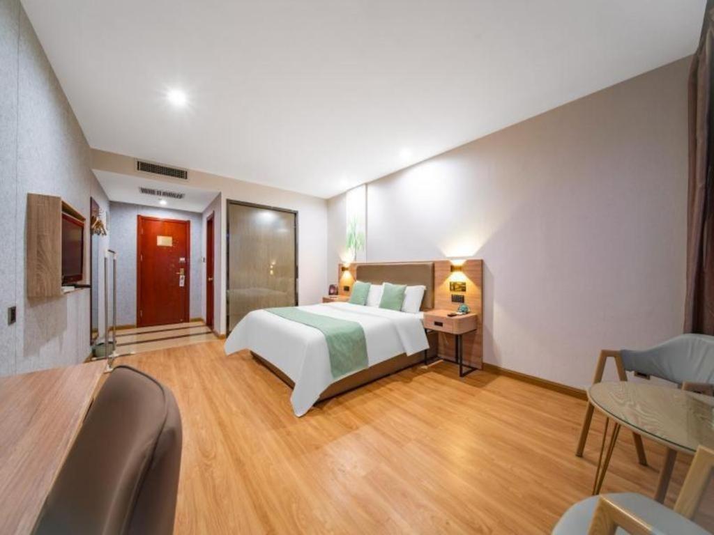 Greentree Inn Jining Yanzhou Jiuzhou Fangyuan Business Hotel Bagian luar foto