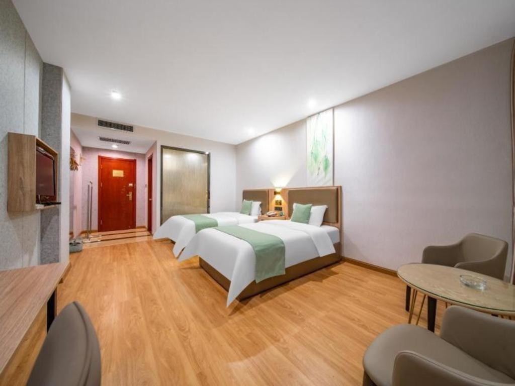 Greentree Inn Jining Yanzhou Jiuzhou Fangyuan Business Hotel Bagian luar foto