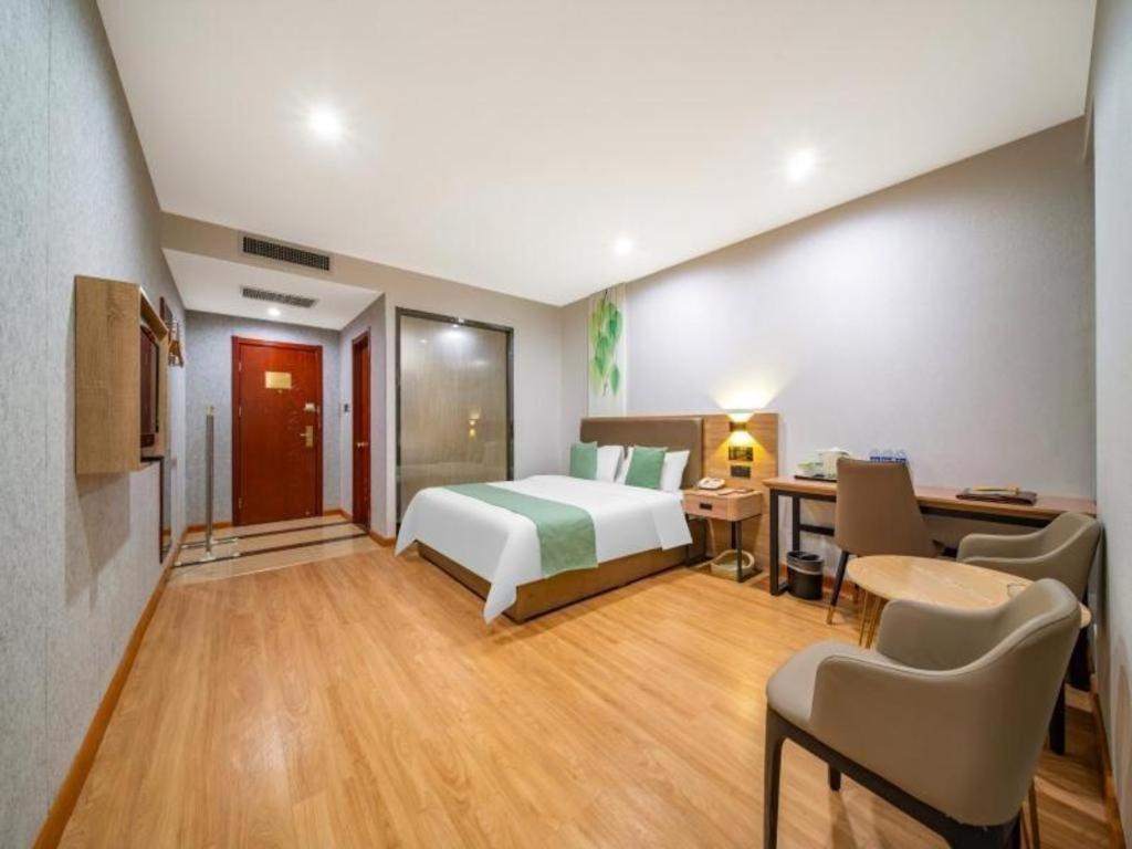 Greentree Inn Jining Yanzhou Jiuzhou Fangyuan Business Hotel Bagian luar foto