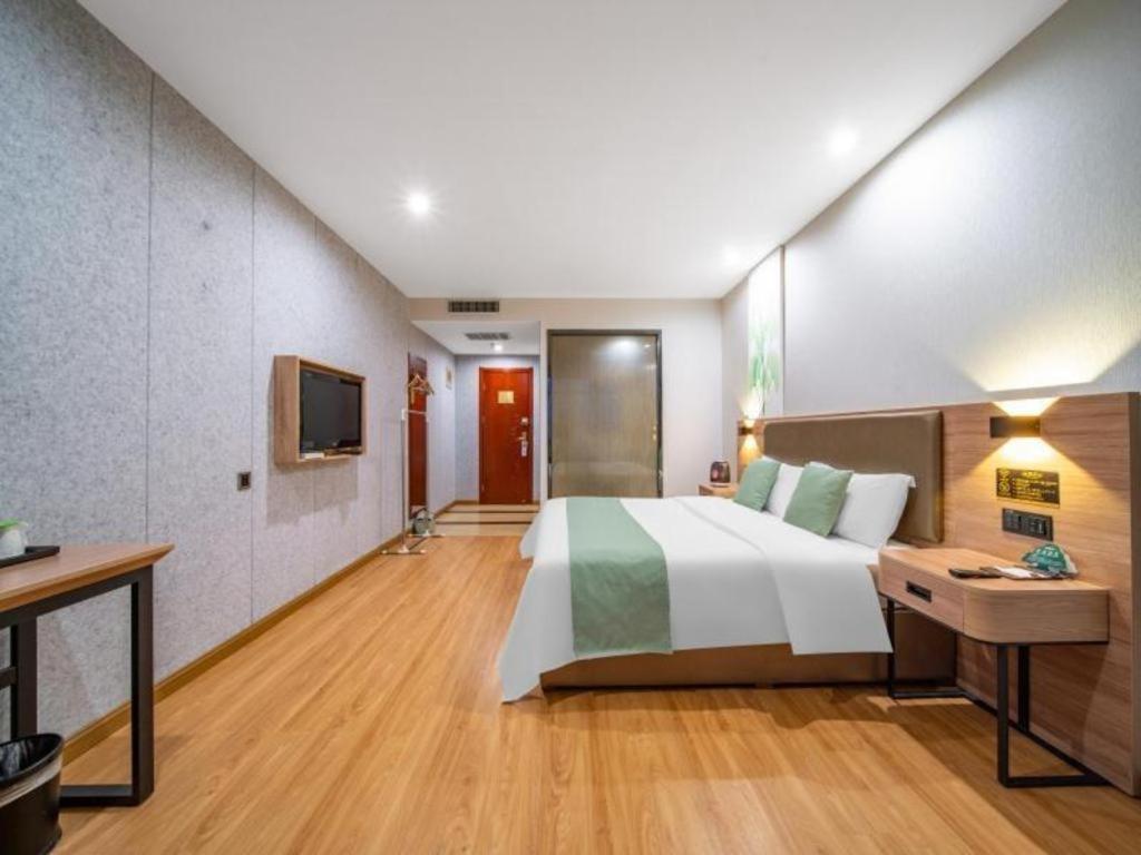 Greentree Inn Jining Yanzhou Jiuzhou Fangyuan Business Hotel Bagian luar foto