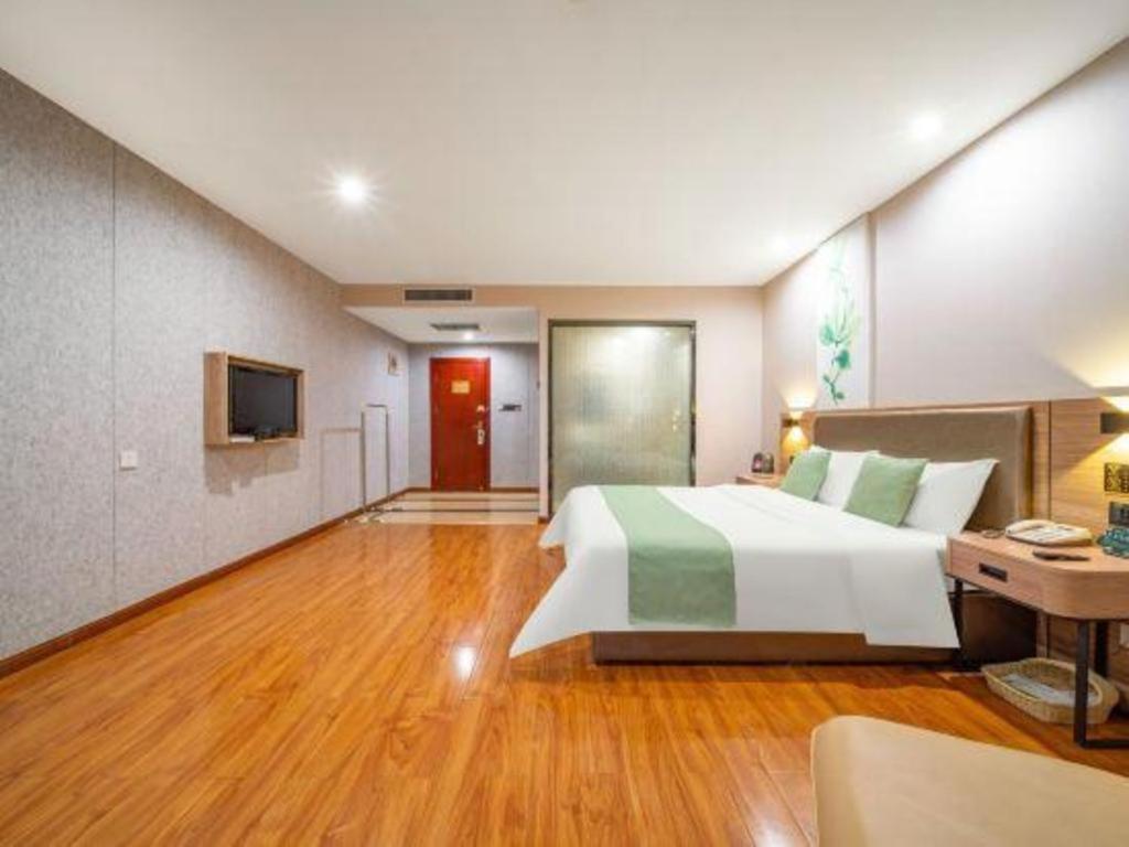 Greentree Inn Jining Yanzhou Jiuzhou Fangyuan Business Hotel Bagian luar foto