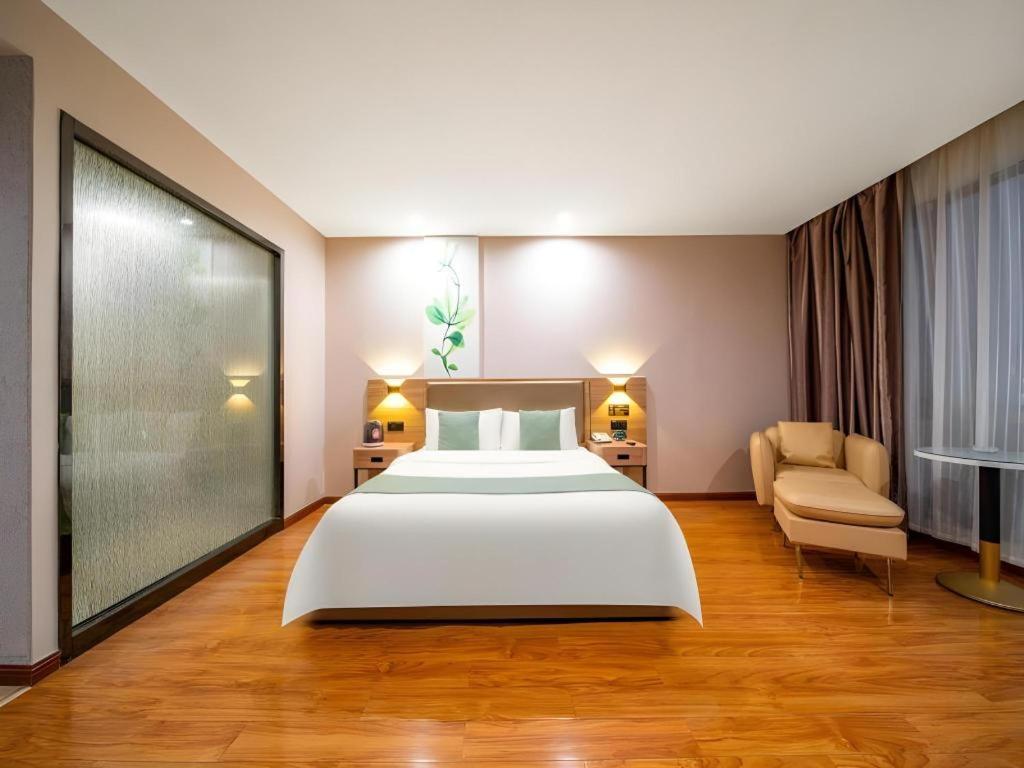 Greentree Inn Jining Yanzhou Jiuzhou Fangyuan Business Hotel Bagian luar foto