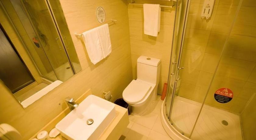 Greentree Inn Jining Yanzhou Jiuzhou Fangyuan Business Hotel Bagian luar foto