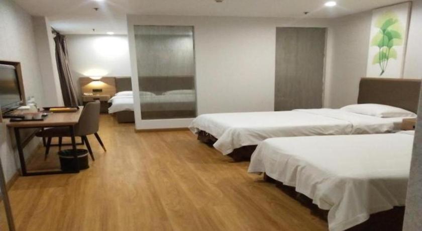 Greentree Inn Jining Yanzhou Jiuzhou Fangyuan Business Hotel Bagian luar foto