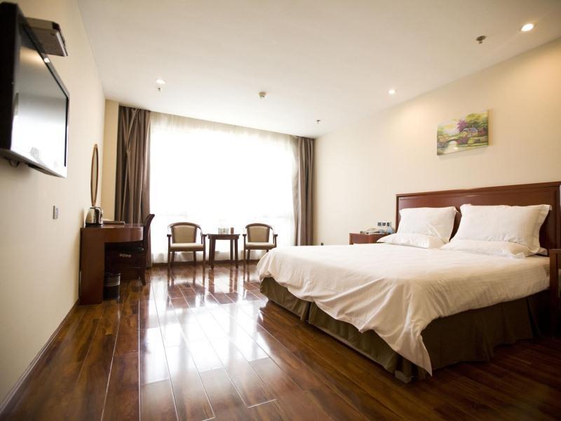 Greentree Inn Jining Yanzhou Jiuzhou Fangyuan Business Hotel Bagian luar foto