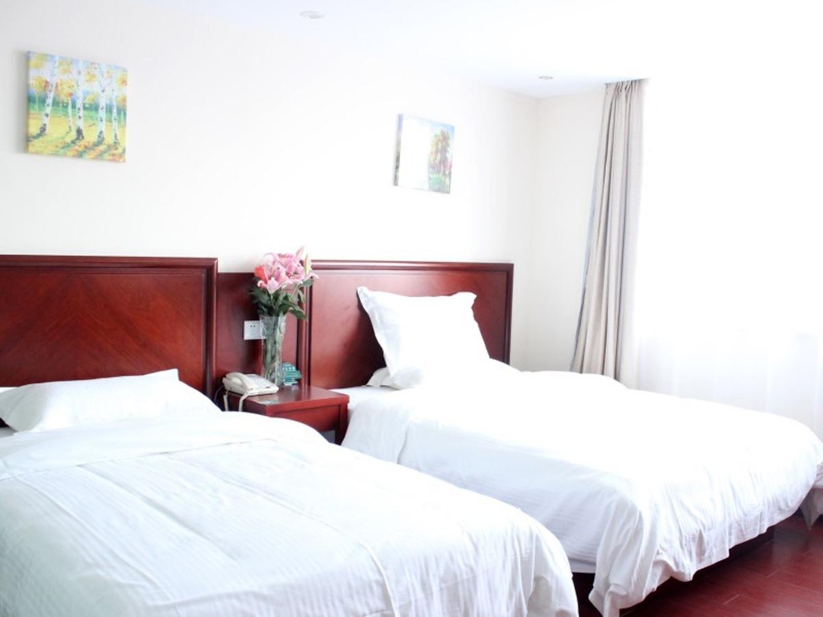 Greentree Inn Jining Yanzhou Jiuzhou Fangyuan Business Hotel Bagian luar foto